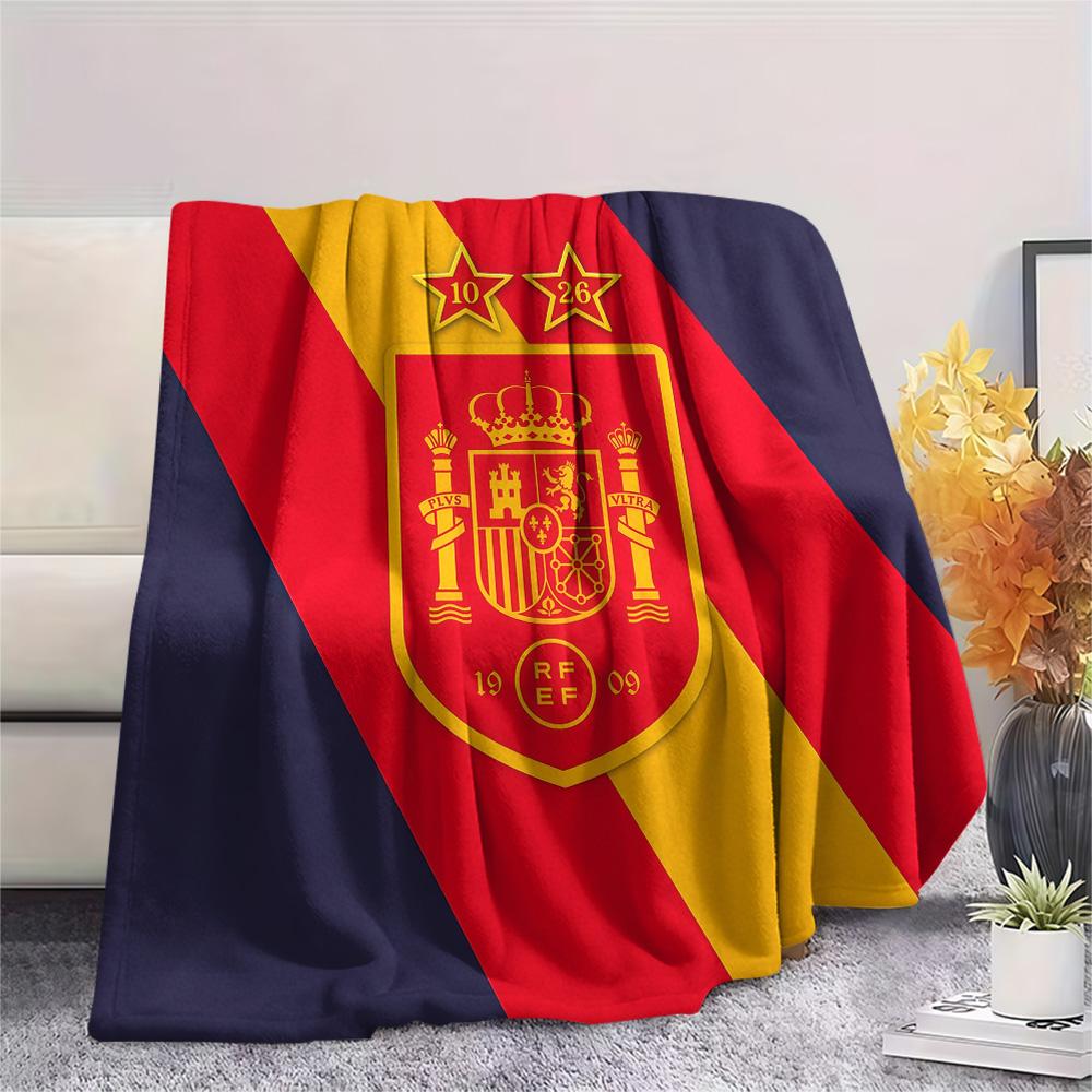 Spain National Football Team2 Flannel Blanket, High quality Comfortable for All Seasons, Home Decor, Warmth and Comfort