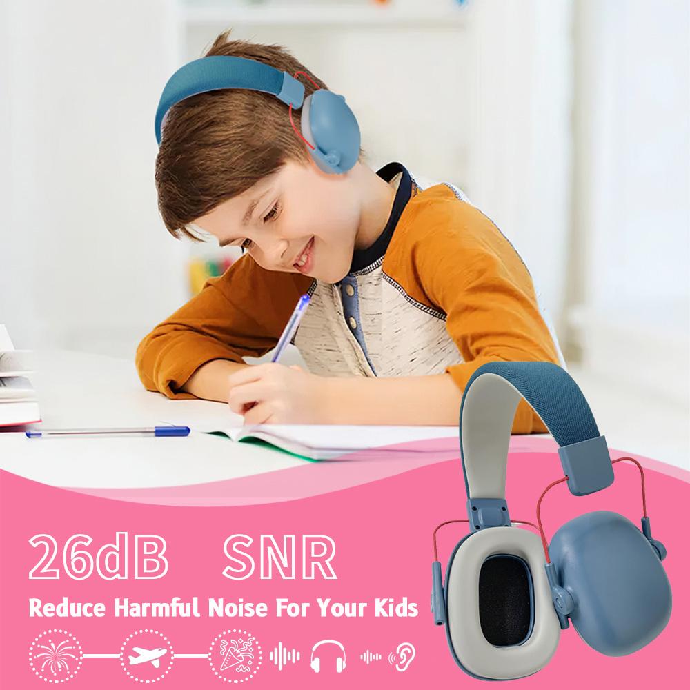 Upgraded Kids Ear Protection Noise Cancelling HeadPhones, SNR 27dB Baby Hearing Protection Earmuff for Autism, Children, Toddler