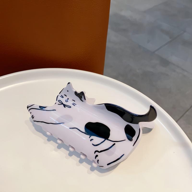 1pc Cute Pet Gripper Women's New Clip Headpiece Half Hair Clip Back of Head Shark Gripper