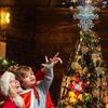 Rotating LED Snowflake Projector Tree Top 3D Sparkling Christmas Light Suitable for Ceiling Projection Holiday Tree Decoration