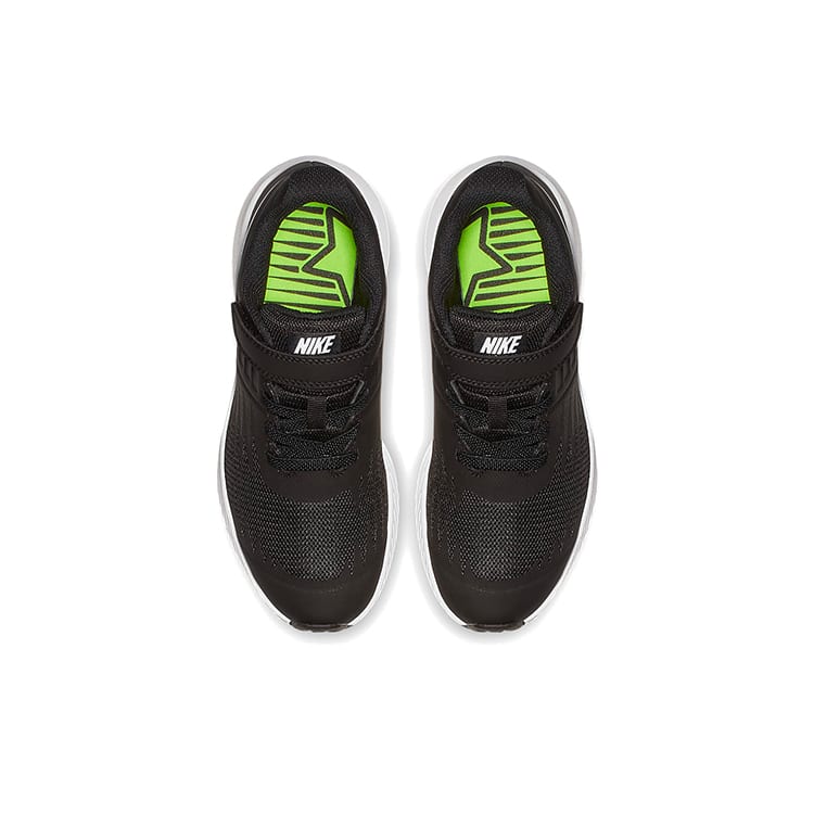 Nike Low Top Running Shoes Black White Children Aged 3 7 Years Old 921443-001