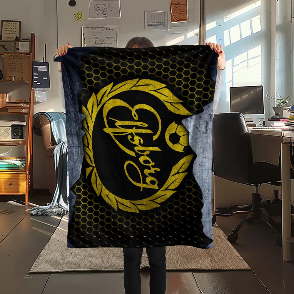 FootBall Club LOGO Print Flannel Blanket,High quality Comfortable for All Seasons,Home Decor,Warmth and Comfort,Perfect for Christmas Gifts