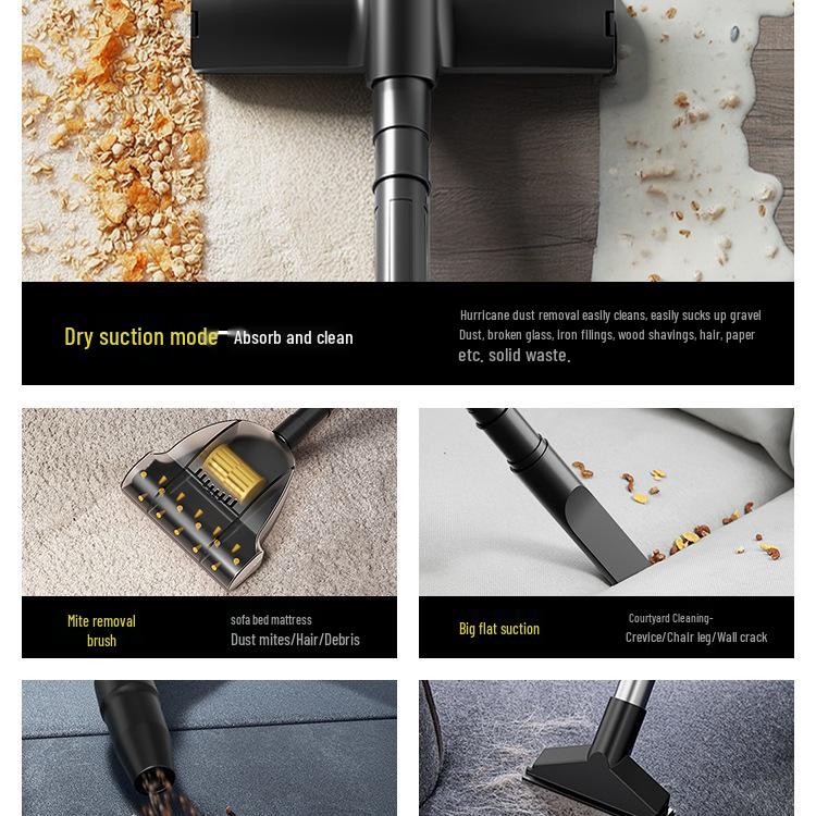 Industrial & Household Vacuum Cleaner for Large Suction - Ideal for Car, Renovation, Grouting, and Commercial Water Cleaning