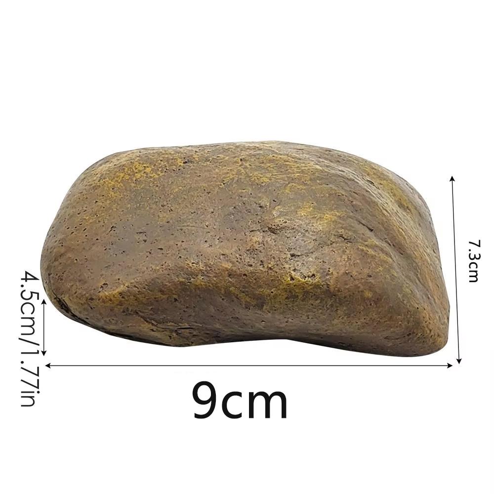 

Водонепроникна імітація Схованка для ключів у камені Безпечна скринька для зберігання На відкритому повітрі Сад Прихована форма фальшивого каменю Для дому Автобус-кемпер Сейф для запасного ключа