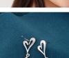 S925 Sterling Silver Heart & Water Drop Earrings for Women – 2026 New Luxury Design, Hot-Selling Dangle Style.