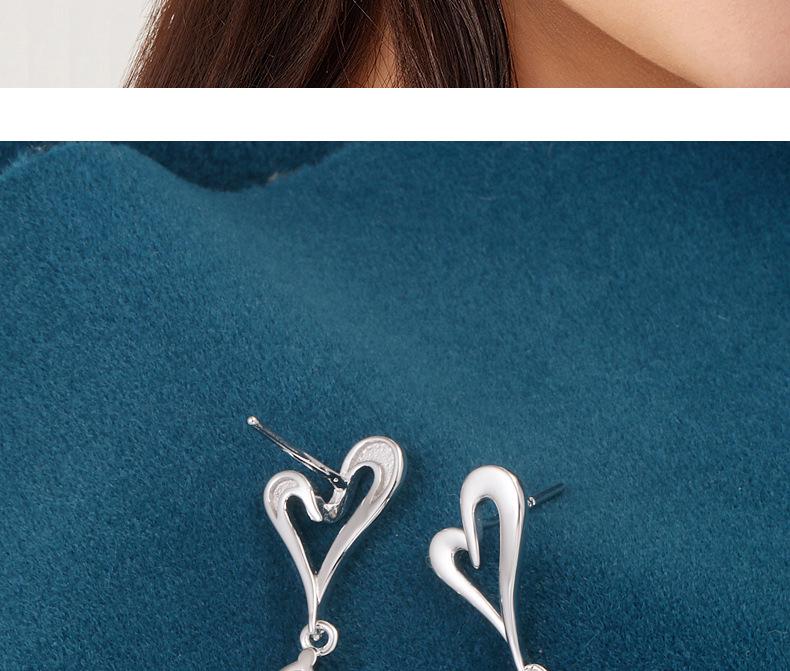 S925 Sterling Silver Heart & Water Drop Earrings for Women – 2026 New Luxury Design, Hot-Selling Dangle Style.