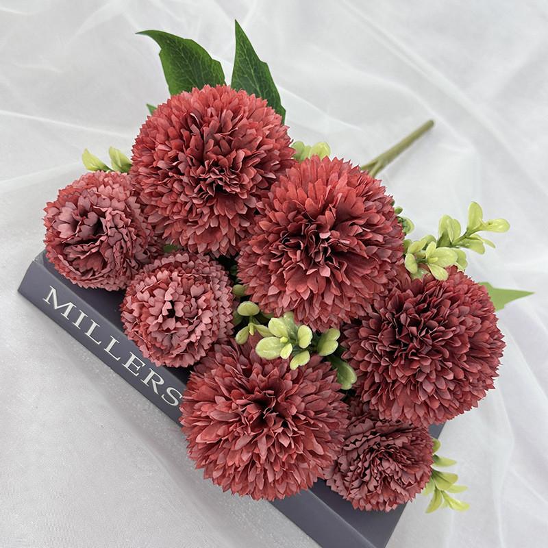 Faux Silk Flower Bouquet For Wedding Decor With Realistic Design For Home And Photography Use