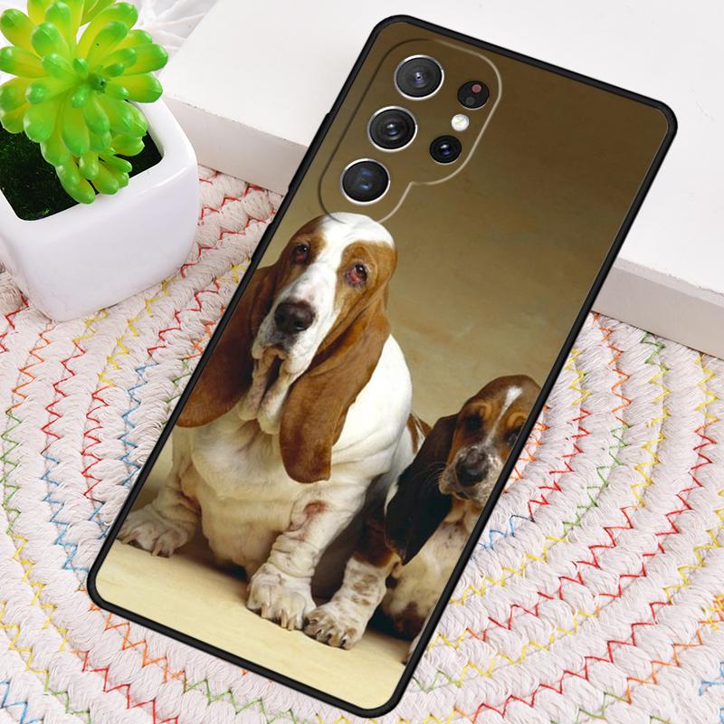 Basset Hound Dog Puppy Phone Case for Samsung Galaxy note 10 pro S26 Ultra S23 S24 FE S25 S21 S22 PLUS shockproof Cove