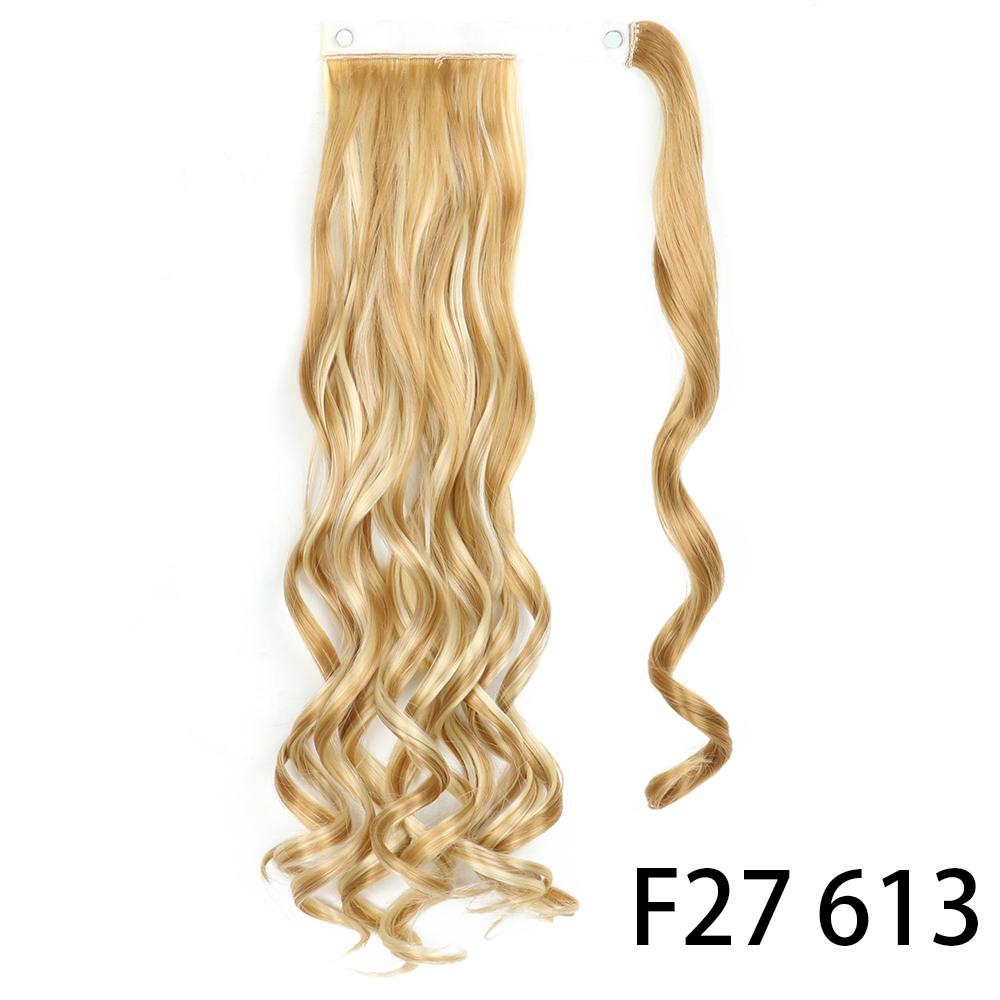 MISS WIG Women Synthetic Long Straight Ponytail Extensions Heat Resistant Hair 22 and 34 Inch Wrap Around Pony Hairpiece for Women