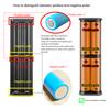Transparent Box For 21700 Battery Holder USB C Input Output 5V Power Case Easy Assembly