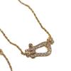 Fred Women's 18K Gold Diamond Horseshoe Buckle Necklace - Medium/Small High-End Nautical Clavicle Chain