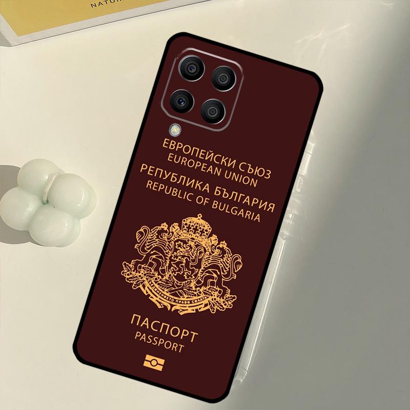 Bulgaria Flag Passport Map For Samsung Galaxy M54 M21 M33 M53 M13 M12 M32 M52 M11 M31 M35 M55 M15 M14 M34 M06 M16 Case