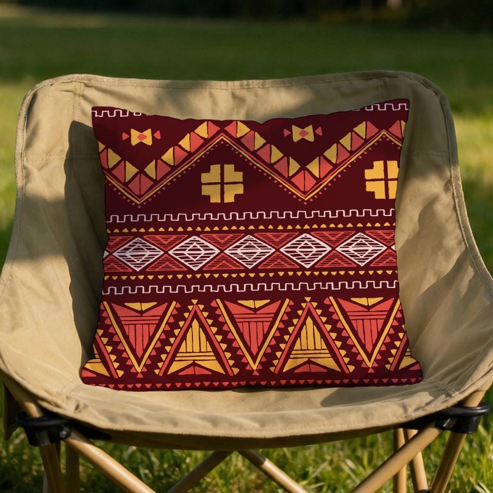 Bohemian Style Cushion Cover Soft Reversible Durable Pillow Cover MultiScene Use for Home Car Daily Comfort