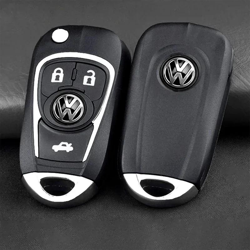 Lmn1 ·5/10Pcs 14mm Car Emblem Remote Key Stickers Badge For VW Polo Golf 5 7 Passat Tiguan Arteon Jetta Beetle CC Scirocco Taigo Cadd