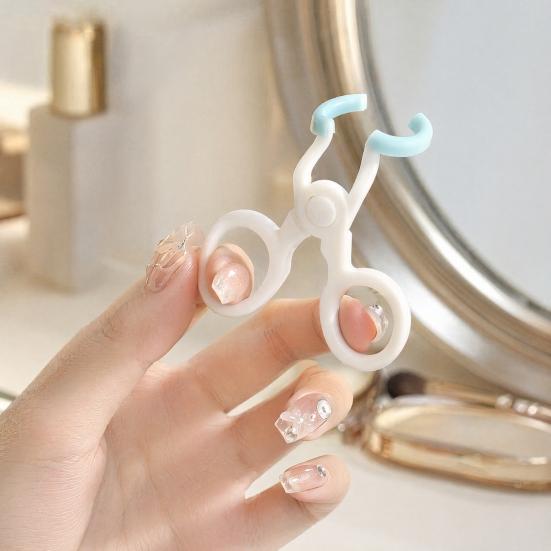 Contact Lenses Applicator Tool, Soft Silicone Contact Lens Insertion Tool with Eye Support Design, Portable Scissor-Style Holder, Contact Lens Remover