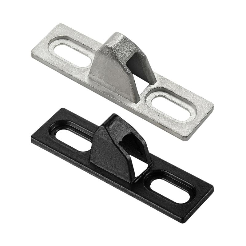 2 Stück Robuste Zinklegierung Schiebetürriegel Set Praktisches Zubehör für Badezimmer Balkone Fenster Schwarze Türbeschläge