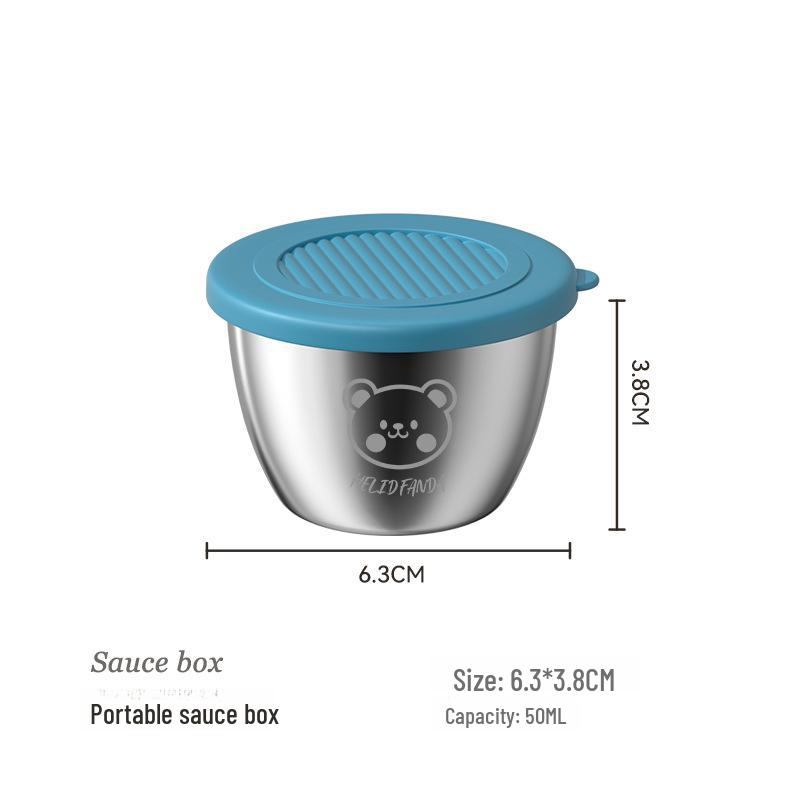 304 Stainless Steel Mini Dipping Sauce Bowl - Korean Style for Soy Sauce, Vinegar, Ketchup, and BBQ
