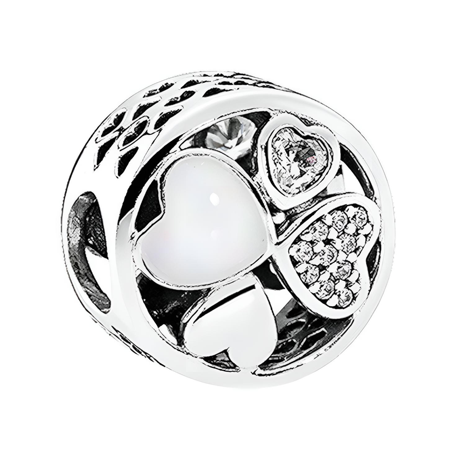 Pandora Heart Of Love Charm Bracelet Necklace Women Bracelet 792143CZ Silver