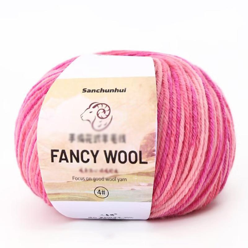 1PC Real Silk Gift Thread Pure Cotton Line Multi-functional Hand Woven Handmade Segmented Dyed Wool Yarn Multi-element