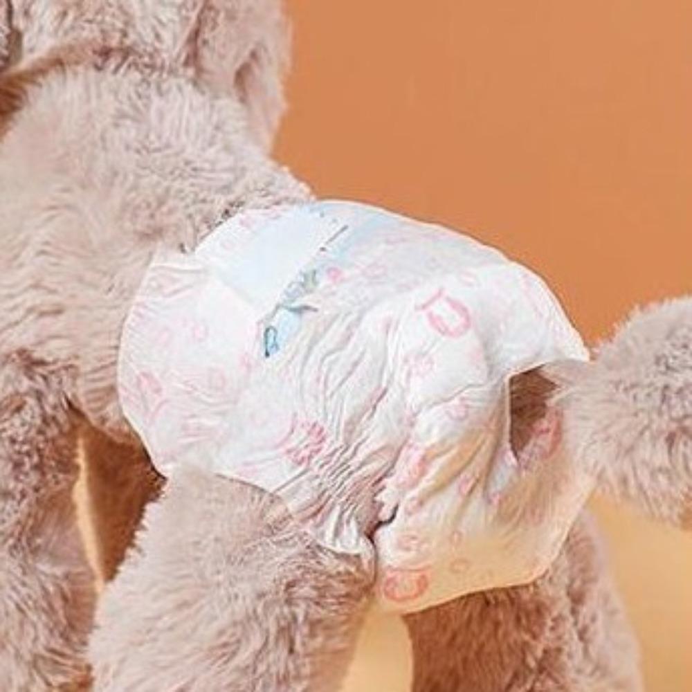10PCS Breathable Dog Physiological Pants Super Absorption Disposable Diapers  Female Dog XXS розовый