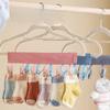 Portable Travel Foldable Clothes Hanger Fabric Underwear Sos Drng Clamp Hotel Busin Trip Organizer Storage Ra