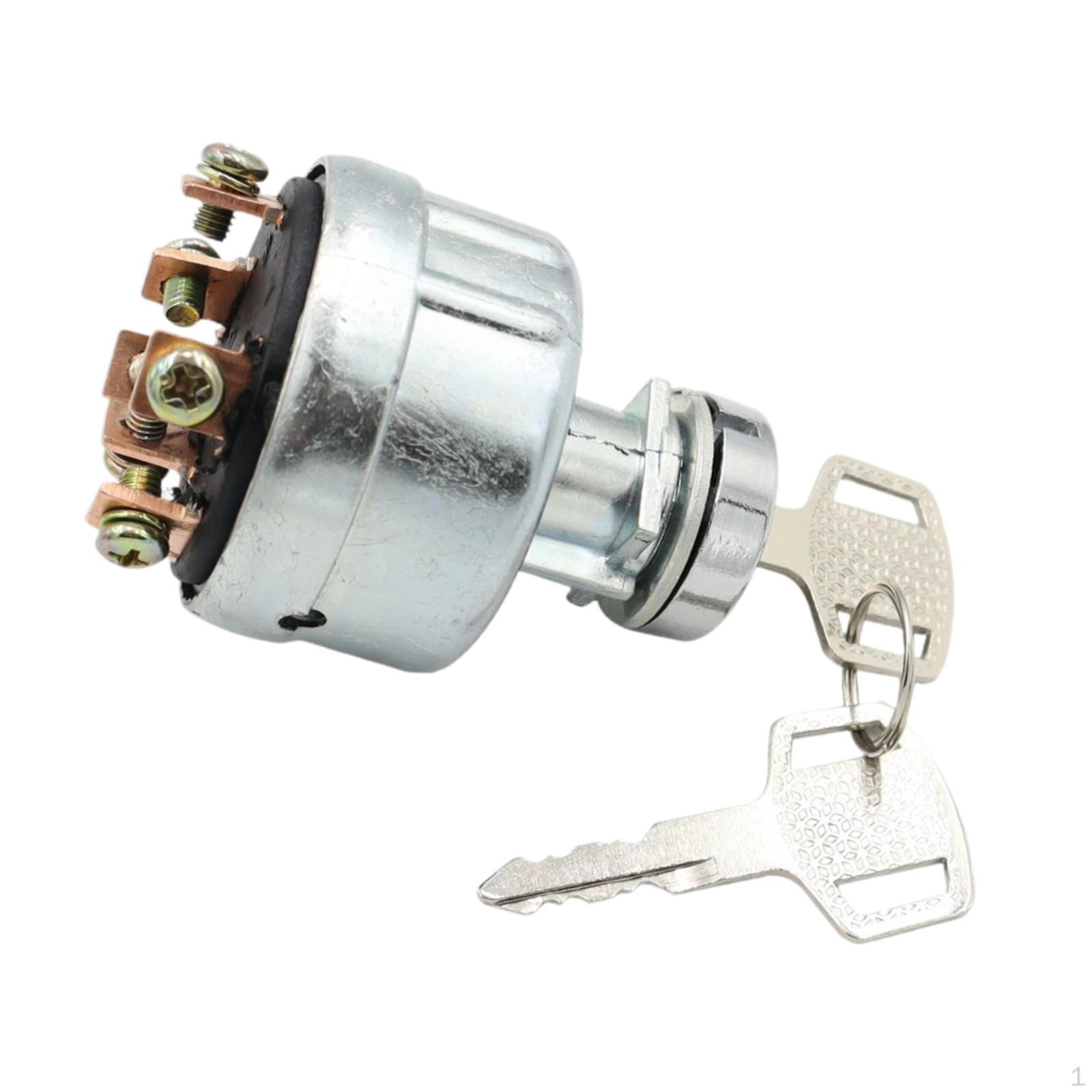 

Motorcycle Ignition Switch 2 Keys Replace Parts, Easy to Install Electronic Starter Lock