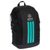 Adidas Mercedes AMG 3-Stripes Classic Stripe Adjustable Zipper Simple Polyester Backpack Unisex Backpack Black KF1774