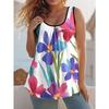 Interesting Prints Women's Sleeveless Vest Creative Colorful Leisure Loose Fashionable Versatile Summer Vest