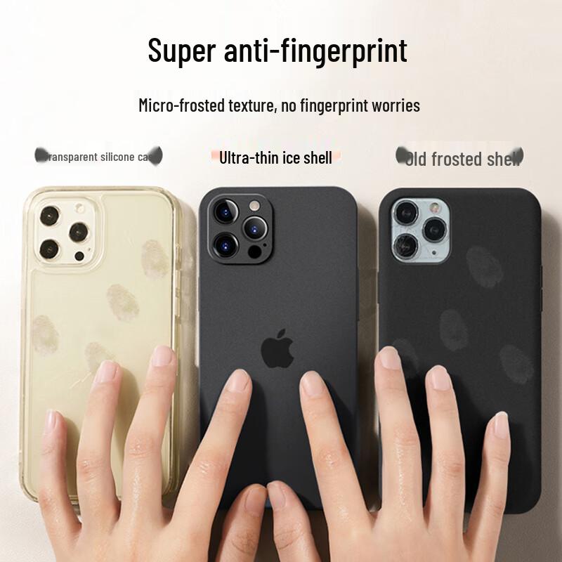 Nai Xiaoya Ultratenké matné pouzdro na iPhone s ochranou celého objektivu