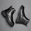 2023 Autumn Men's British Style High-Top Martin Boots: Trendy Casual Workwear Safety Shoes