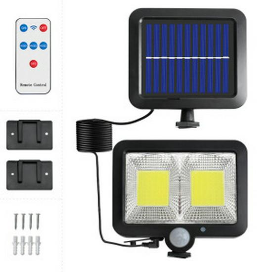 Super Bright Waterproof Solar Wall Light with Motion Sensor for Indoor & Outdoor Use