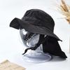 Adjustable Fisherman Hat Sun Protection Shawl Bucket Hat Fashion Beach Cap  Outdoor