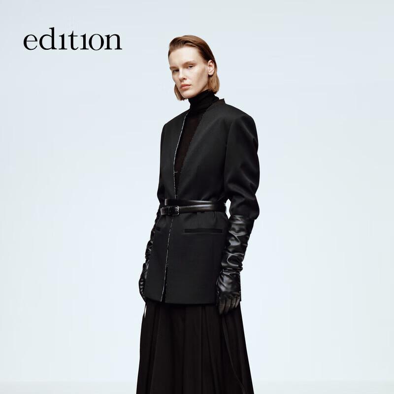 Edition Women's Collarless Tie-Waist Blazer