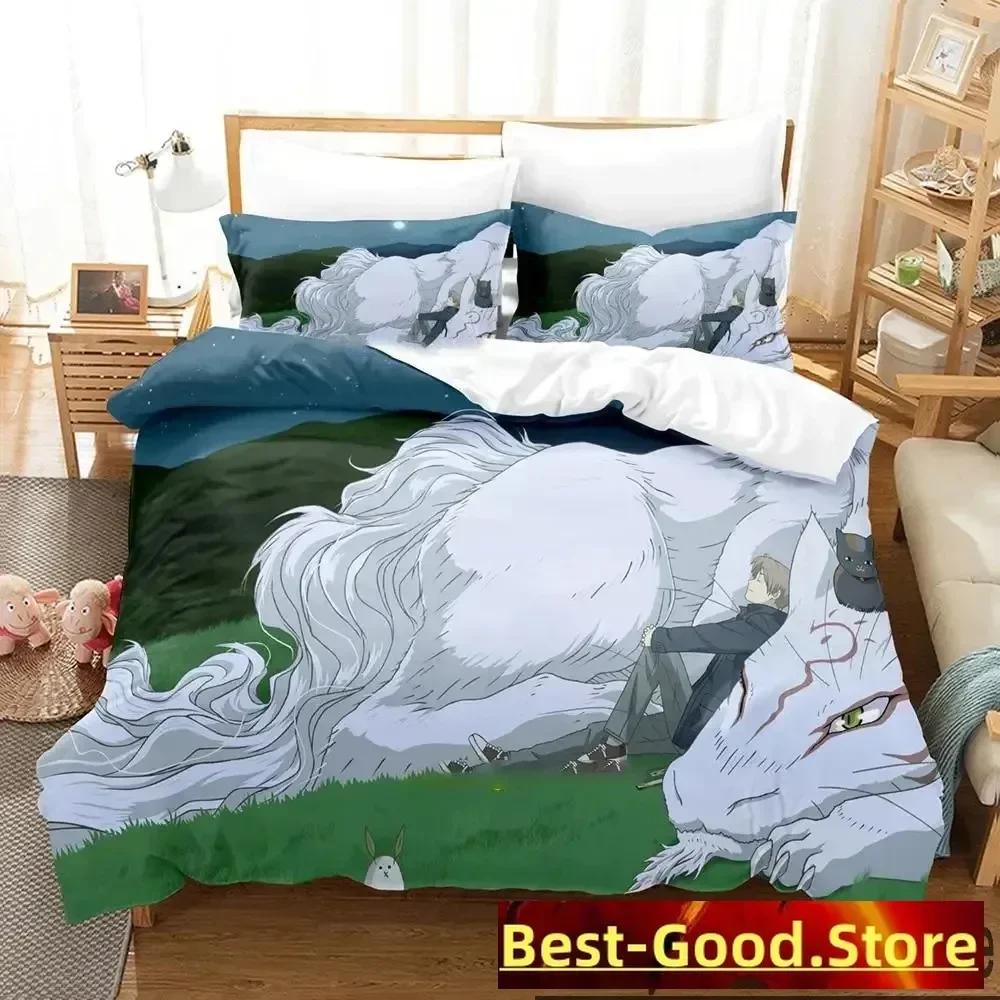 3D Print Anime Natsumes Book Of Friends Bedding Set Boys Girls Twin Queen King Size Duvet Cover Pillowcase Bed Boys Adult