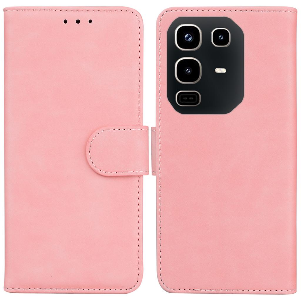 For Infinix Note 50 4G/Note 50 Pro 4G Case Solid Color Leather Wallet Phone Cover