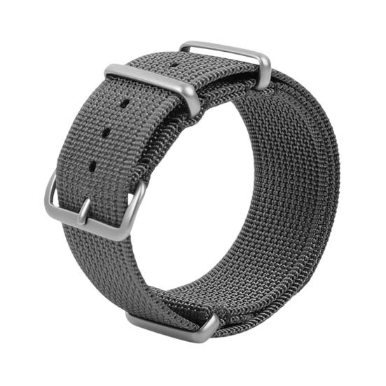 

Nylon Watch Strap Replacement Breathable 18/20/22MM Women Men Braided Watch Wristband with Metal Pin Buckle Watch Accessories 18mm серый