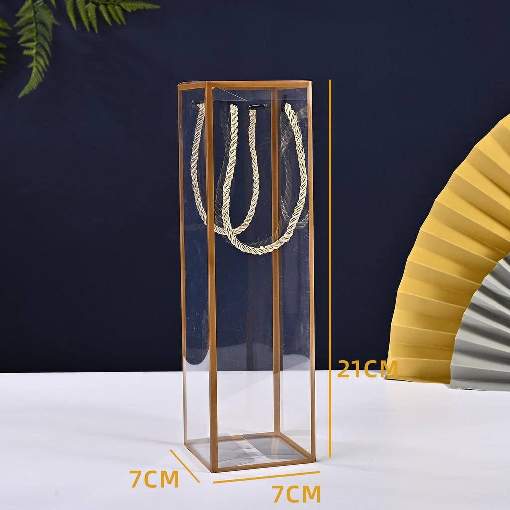 Transparent PVC Candy Box for Weddings and Christmas Snowflakes