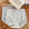 Girl Summer Ultra Thin Abdominal Lift Hip Without Trace High Waist Naked Sense Ice Silk Breathable Quick Dry Briefs
