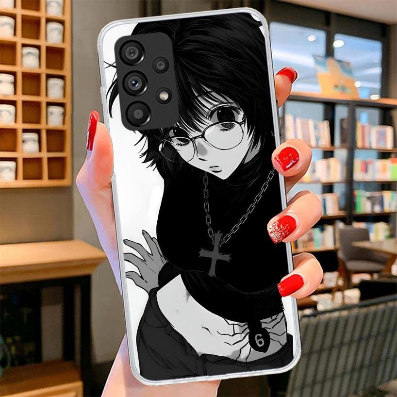 Huner X-Hunters Chrollo Shizuku Phone Case For Samsung Galaxy A12 A22 A32 A52 A72 A02S Phone Case Note 20 Ultra 10 S10 Plus A51