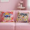 CRAFTED WITLOVE T-tousS Cushion Cover Comfortable Reversible Pillow Cover Ideal for Car Sofa Bedroom & Beyond