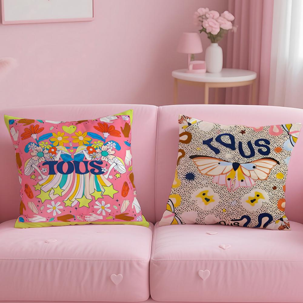 CRAFTED WITLOVE T-tousS Cushion Cover Comfortable Reversible Pillow Cover Ideal for Car Sofa Bedroom & Beyond