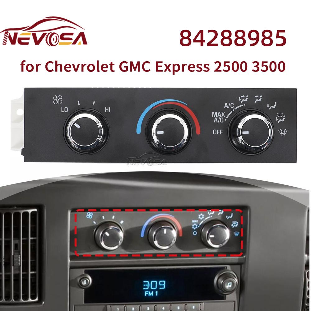 Round Button HVAC For Chevrolet GMC Express 2500 3500 AC Air Condition Climate Control Panel Module Switch 84288985 599-217 84288985