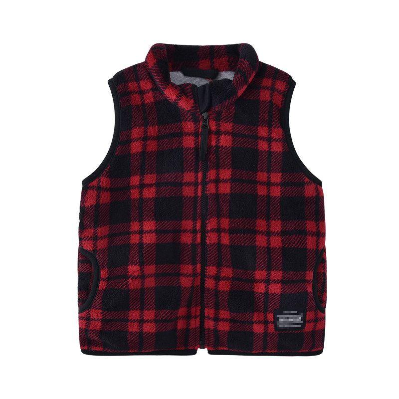 Qianqujia Japanese Fleece-Lined Waistcoat Warm Vest Children's Clothing