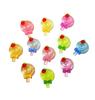 35mm Colorful Resin Strawberry Lollipop Flatback Cabochon Cute Food Figurines for DIY Bow Christmas Accessories Scrapbook Crafts