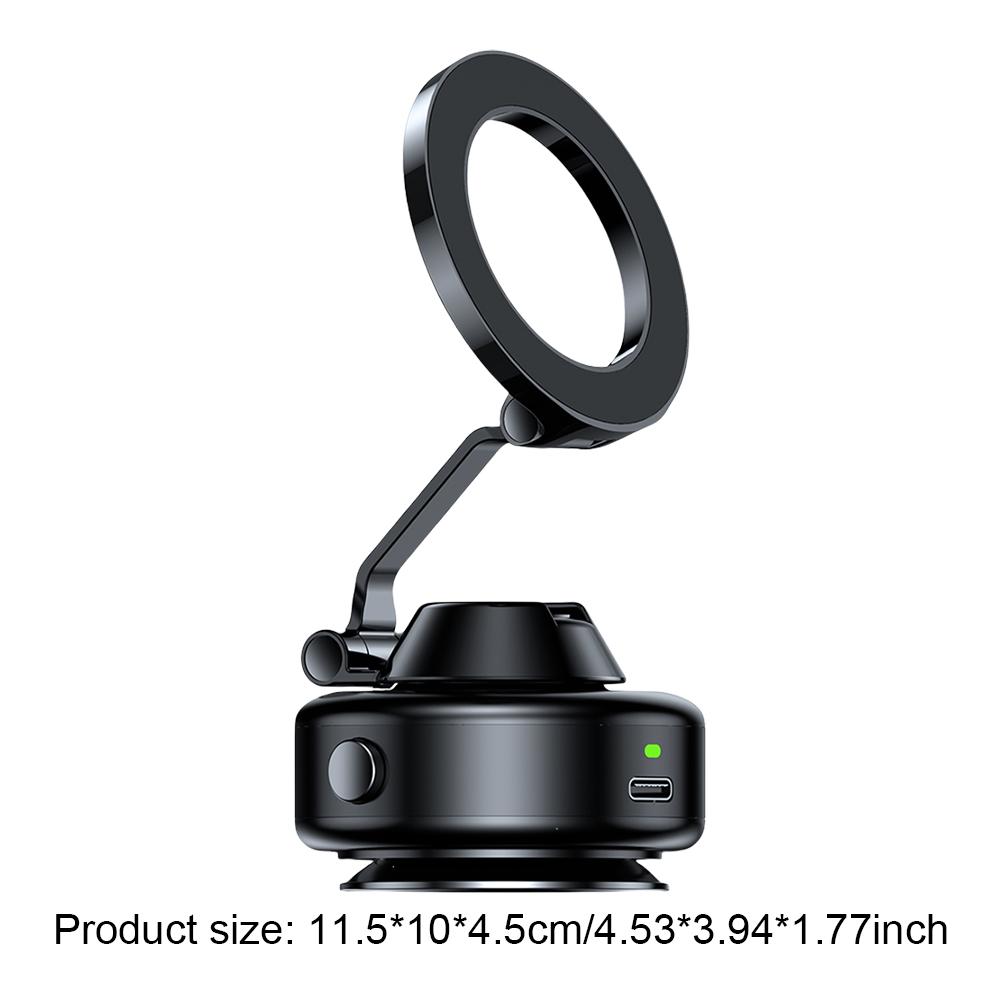 Rechargeable Foldable Magnetic Vacuum Suction Mobile Phone Holder 360 Rotating Suction Cup Car Phone Mount for Bath Shower