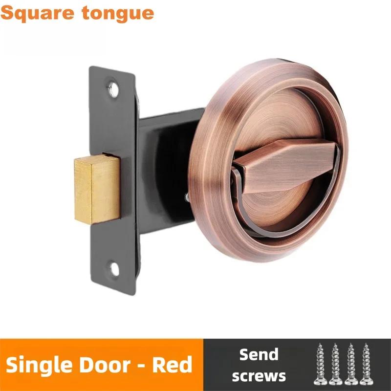 Invisible Recessed Door Lock Stainless Steel Handle Keyless Mechanical Outdoor Fire Proof Home Security Hardware