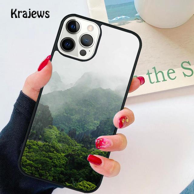 Anime Natural Landscape Soft Phone Case For iPhone 17 Air 16 15 14 Max Plus 11 12 13 Pro Max Phone Cover Fundas