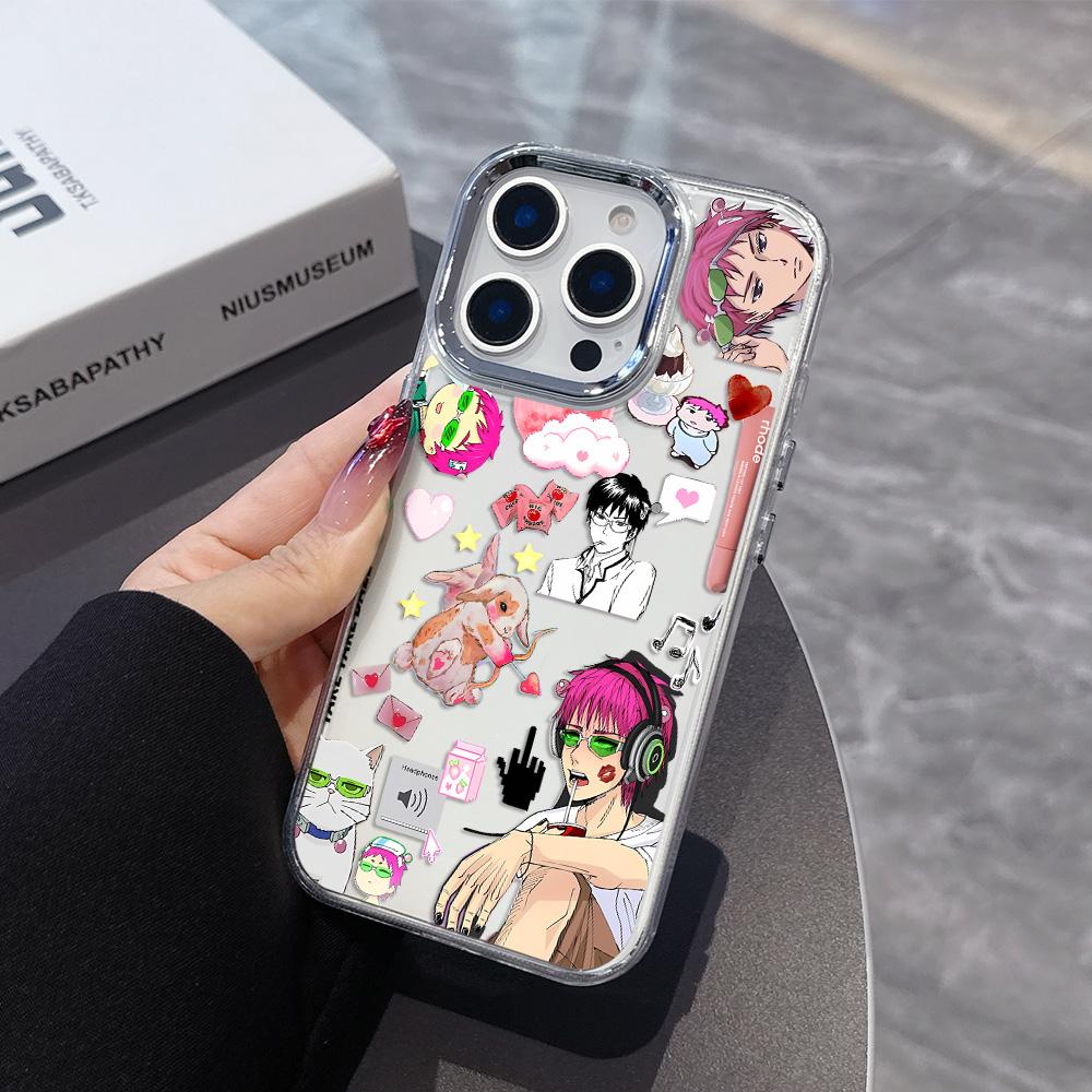 Anime Saiki Kusuo Phone Case for Samsung Galaxy S25 S24 S23 S22 S21 S20 Note20 FE Ultra Edge Plus 4G 5G Transparent Soft Cover