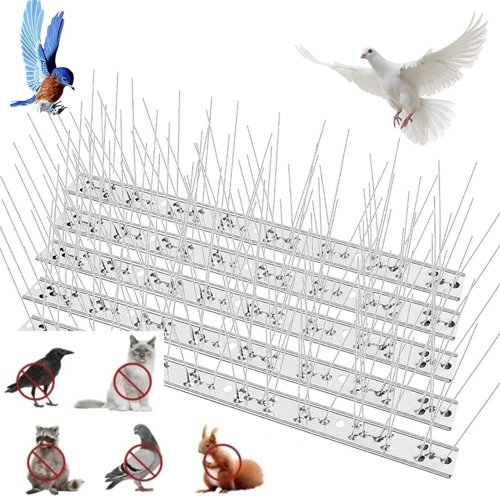Stainless Steel 10ps Balcony and Orchard General Bird Proof Needle Preventing Animals To Climb Fence Roof Deterrent Trap