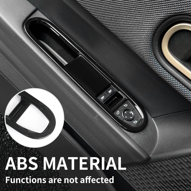 2PCS Car Window Lift Panel Decorative Shell For BWM Mini Cooper S JCW F66 F67 Cabrio 2025 Car Interior Decoration Accessories